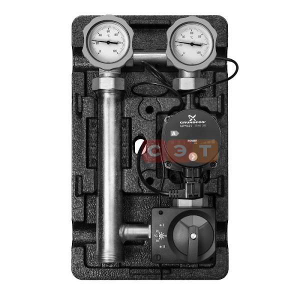 Насосная группа со смесителем MK DN 25 (эл. термостат 0-95*С, UPM3 Hybrid 25-70)